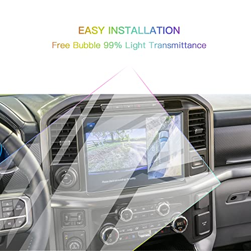 Screen Protector Foils For 2021 2022 2023 F-150 F150 Sync4 12In Navigation Display Tempered Glass 9H Hardness Hd Clear 12 Inch Lcd Gps Touch Screen Protective Film (Glass Protector) #TOP1