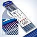 TIG Welding Tungsten Electrodes 2% Thoriated 1/16” x 7” (Red, WT20) 10-Pack