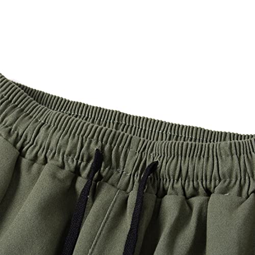 Baggy Cargo Pants Men Women Casual Joggers Pants Solid Color Loose Multi Pockets Trousers4