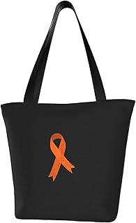 Rqwaaed I Wear Orange for Ms Awareness Women'S Casual One Shoulder Carry Shopping Bag Large Capacity Working Storage Handbag