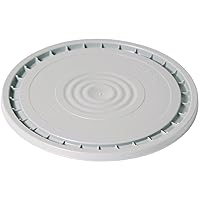 Vista 6 de Meranti Tapa de cubo reutilizable de 3.5, 5, 6 y 7 galones, grado alimenticio, color negro, paquete de 1