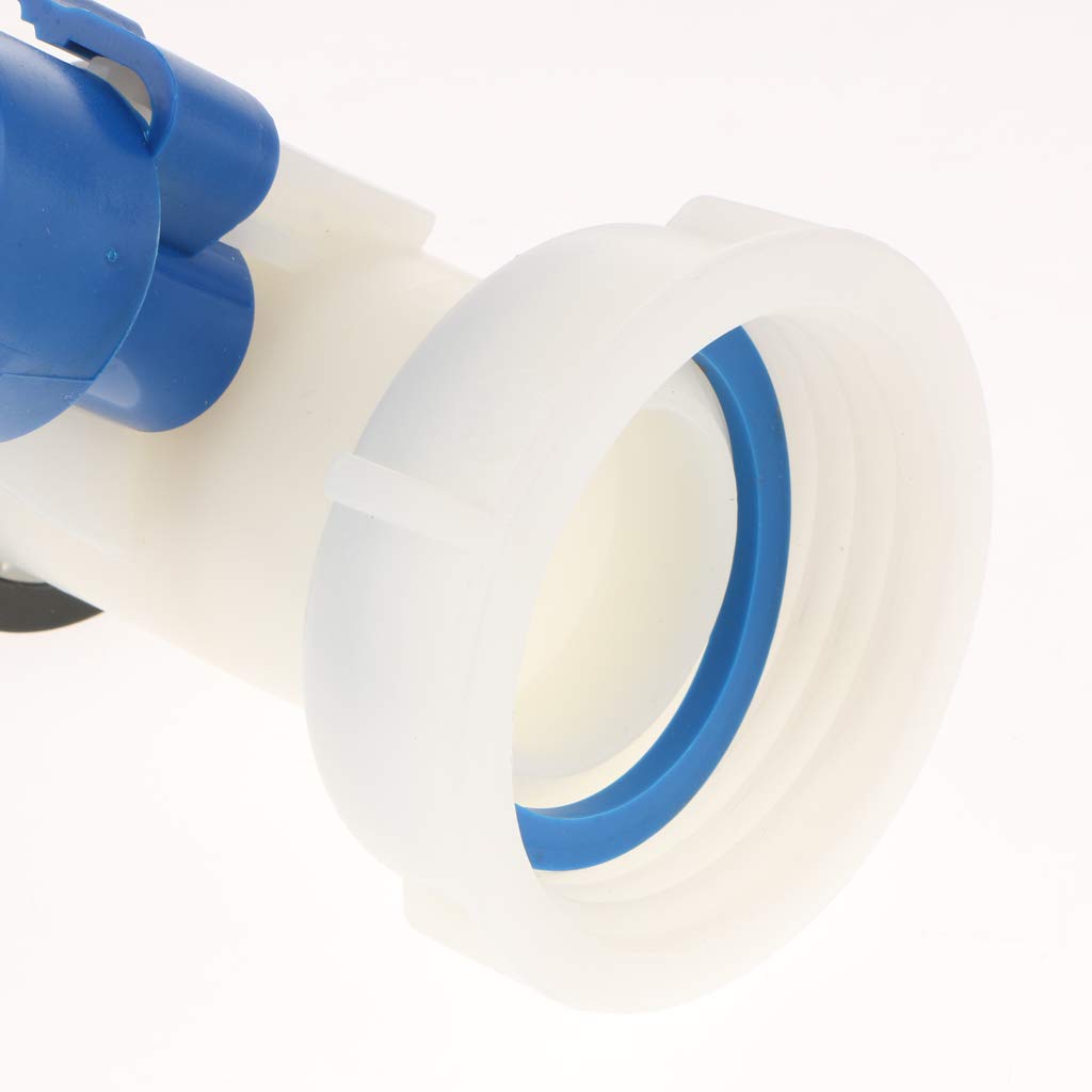 2 x 1000L Adaptador con grifo para depósito de agua de lluvia, llave de paso, entrada de 75 mm de diámetro interior