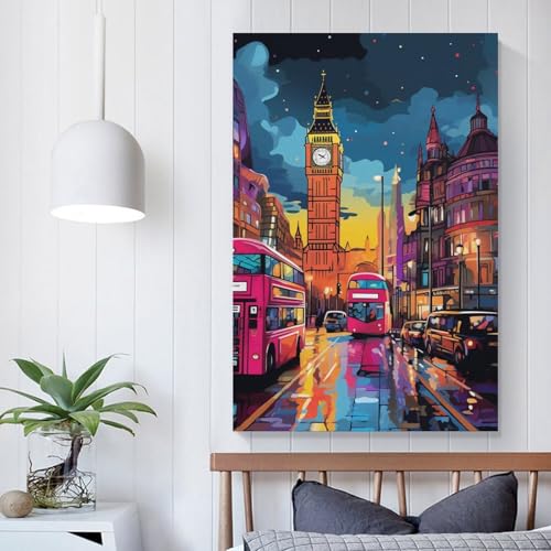 Cuadros decoracion Londres moderno para paredes de dormitorio 5
