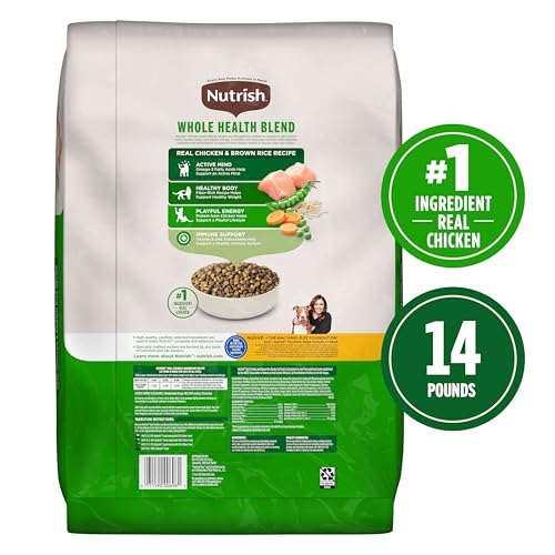 Nutrish Premium Natural Dry Cat Food, Real Chicken & Brown Rice Recipe, 14 Pounds (Packaging May Vary), (Rachael Ray Nutrish)