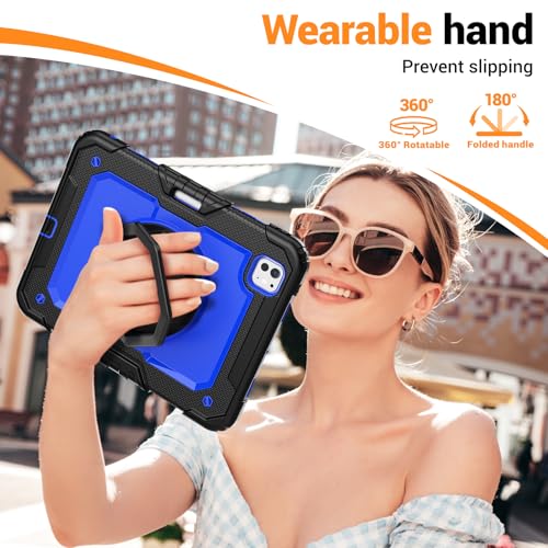 Coque iPad Pro 11 M5 antichoc protège l'écran des rayures avec poignée et sangle