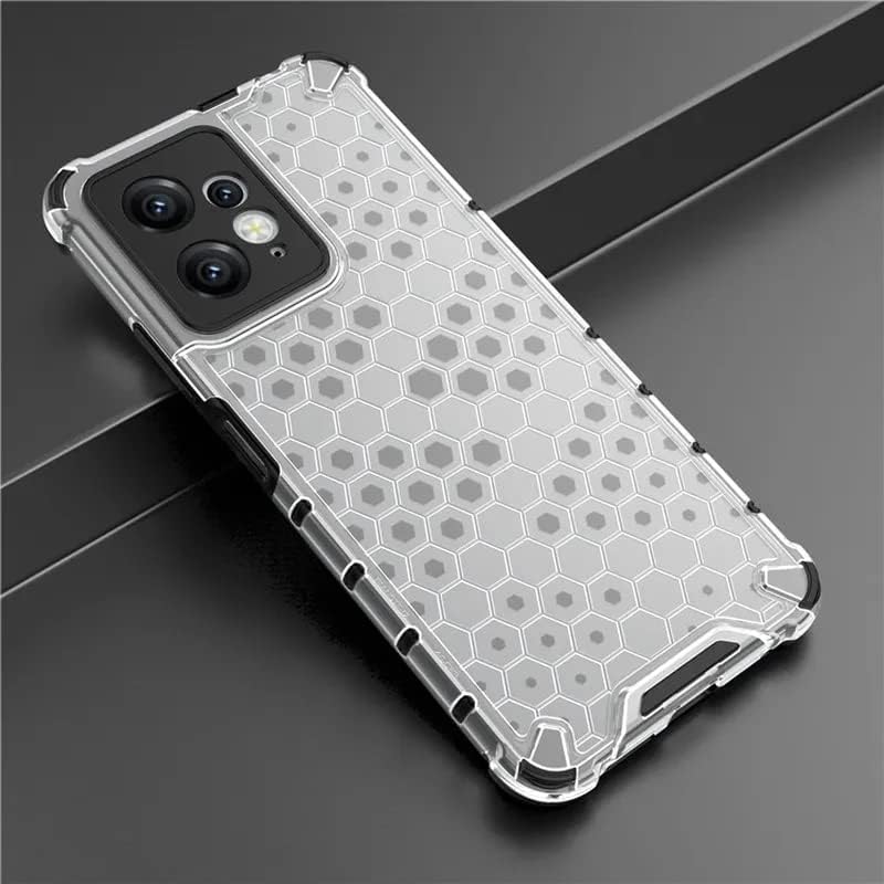 Image of Lustree TPU Honey Comb Armor Shock Proof Back Cover for for REDMI Note 12 4G (Transparent)