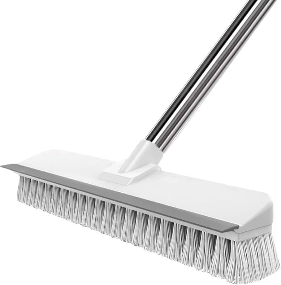 MR.JV 2 in 1 Tiles Cleaning Brush - Dual Sided Scrubber for Bathroom, Kitchen, and Grout Cleaning, Ergonomic Handle for Easy Grip, Effective for Stubborn Dirt and Stains (Snow White)-image-9