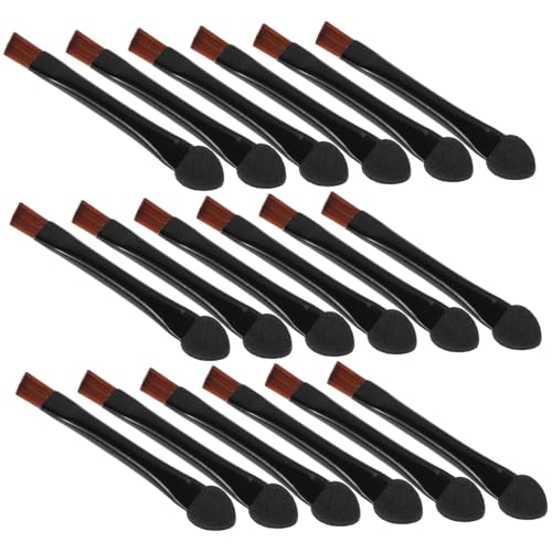CLISPEED 20PCS Double Sided Cosmetic Brush Dual Ended Eyebrow Concealer Sponge Eyeshadow Applicator Professional Makeup Tool for Routine