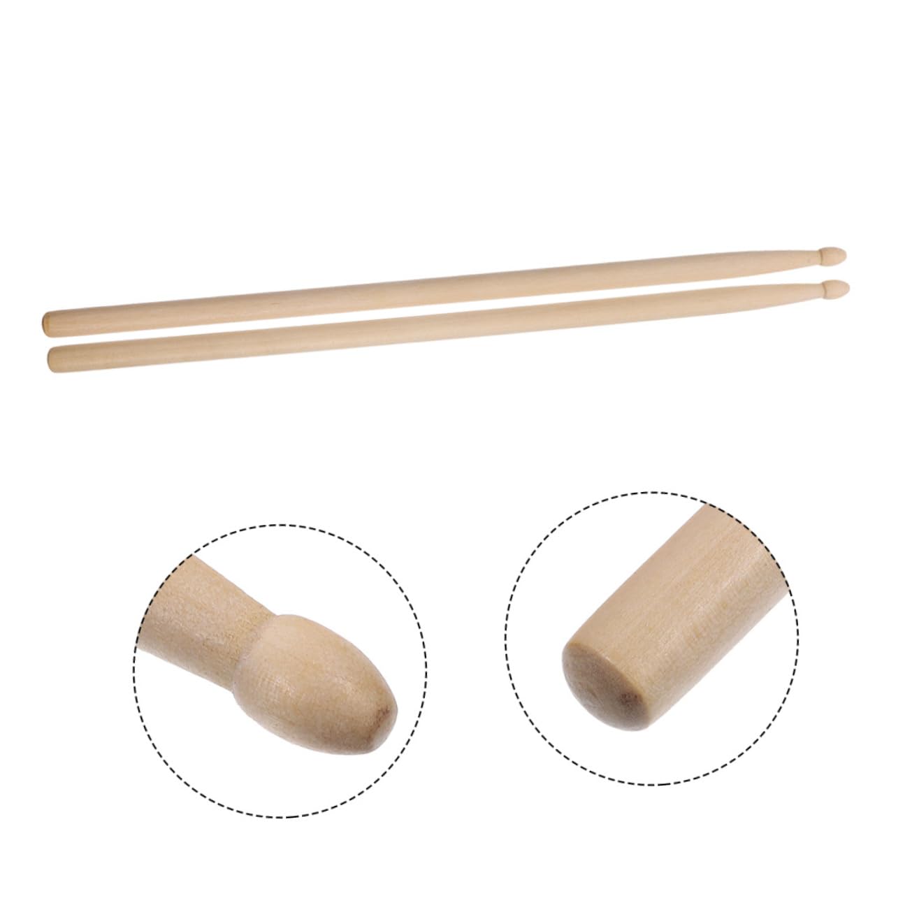5a Holz Drumsticks für Schlagzeug, 12 Paar Beige, Präzise | Balancedes Design, für Bands und Hausproben, Geeignet für Einsteiger und Profi Schlagzeuger