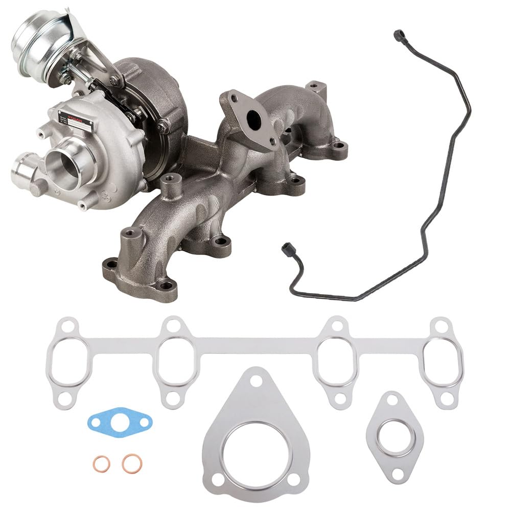 Stigan Turbo w/Turbocharger Gaskets & Oil Feed Line For VW Golf Jetta Beetle TDI ALH 1999 2000 2001 2002 2003 2004 - Stigan 842-0094 New