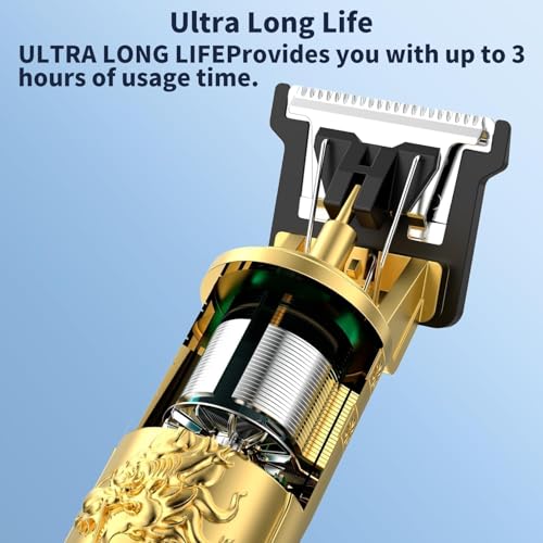 Image of Electric Hair Trimmer for Men, Professional Beard & Body Grooming Clipper, Adjustable Blade Shaver, Cordless Rechargeable Hair Cutting Machine for Face, Body & Personal Grooming