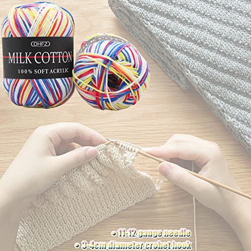 HellDoler Gomitoli di Lana,6 Pezzi 50g Filato