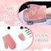 Karenhi 2 Pcs Honeycomb Exfoliating Glove Set Exfoliating Bath Mitt Honeycomb Face and Body Scrubber Shower Mitt for Cleaning Body Shower Face Skin Beauty Spa, Quick Drying(Pink)
