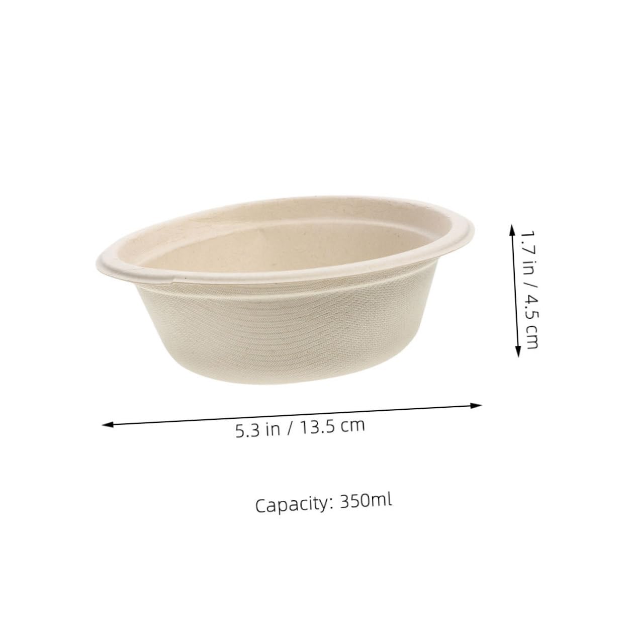 BCOATH 10pcs Kitten Puppy Bowl Large Capacity Disposable Cat Dog Bowl Practical for Indoor Outdoor