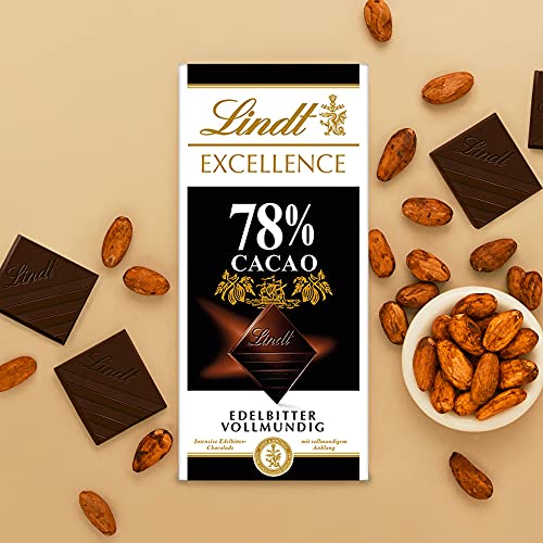 Lindt EXCELLENCE 78 % Kakao - Edelbitter-Schokolade | 10 x 100 g Tafel | Vollmundige Bitter-Schokolade | Intensiver… – Bild 2