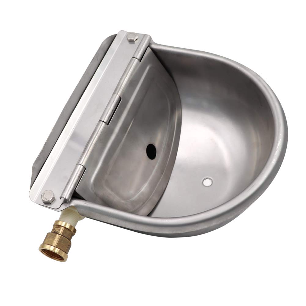 Buy MACGOAL Stainless Steel Water Trough for Animals with Drain Plug