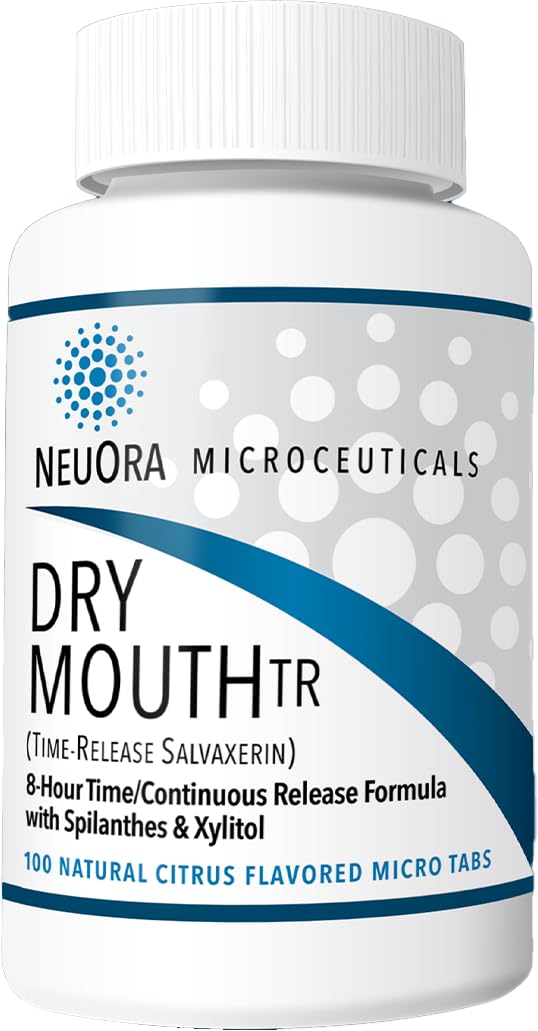 Dry Mouth TR by NeuOra Microceuticals: 8 Hour Time-Release Oral Micro Tabs, 1pk