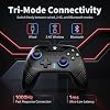 YUYIU Controlador de juegos inalámbrico para PC, Switch, Steam Deck, Android, iOS | Joysticks con efecto Hall, tasa de sondeo de 1000Hz, iluminación RGB, gatillos de doble modo, macro, turbo, giroscopio de 6 ejes, base de carga, negro 22 de julio de 2026 | por YUYIU 8
