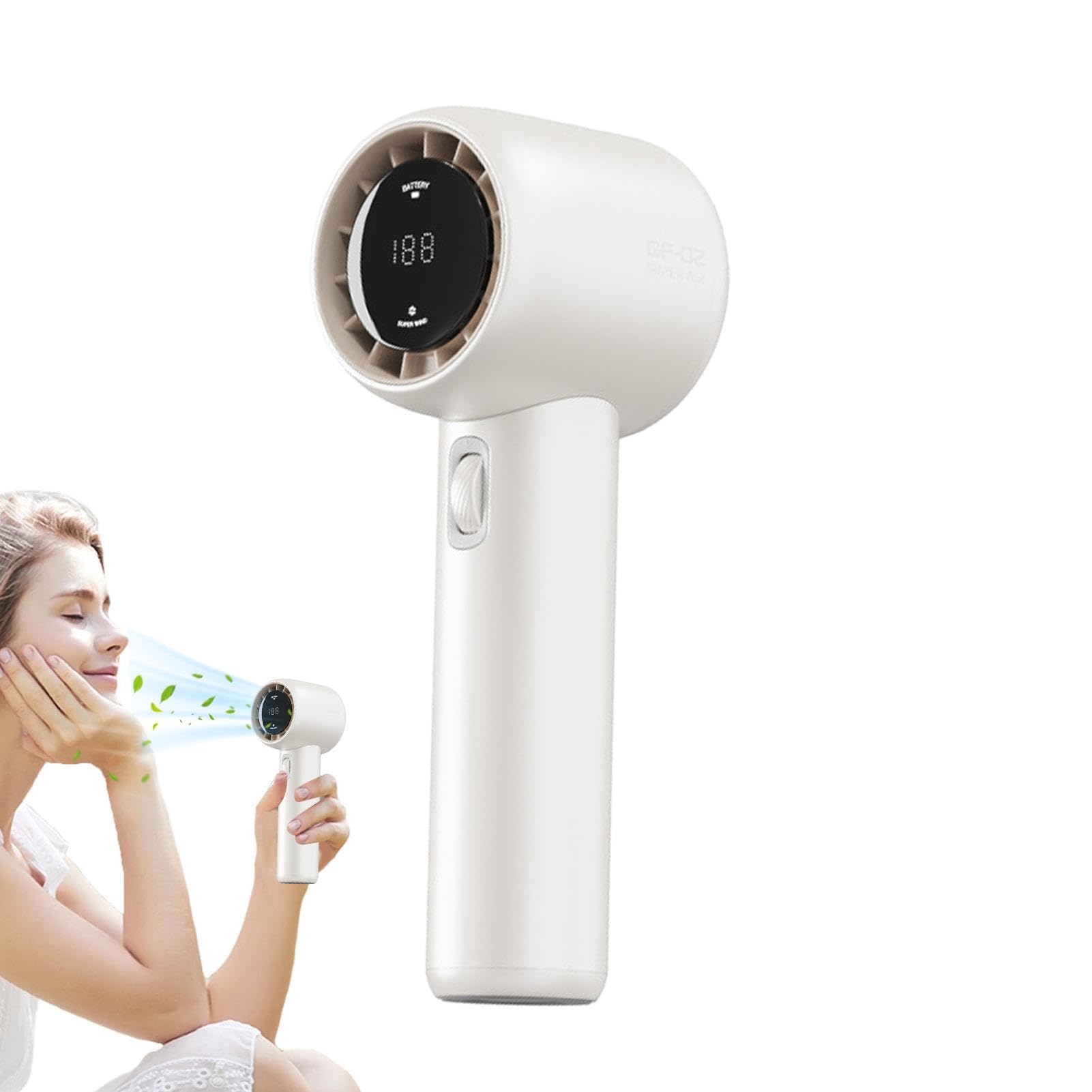 Ventilateur à main, tr/min, 199 vitesses, rechargeable pour l'intérieur et l'extérieur, les voyages
