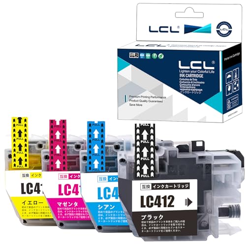 Amazon.co.jp: LCL LC412-4PK ブラザー 互換インクカートリッジ