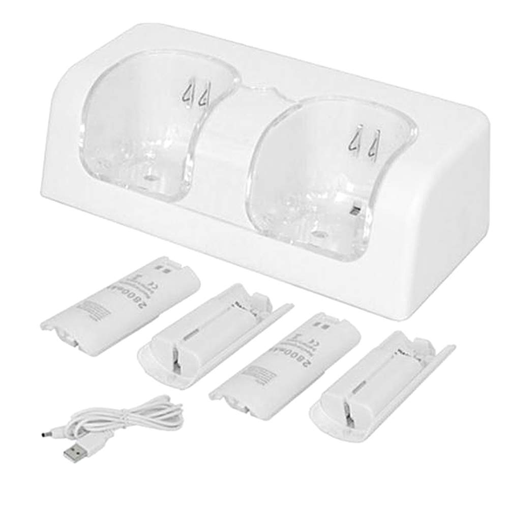 Station de charge Dual avec indicateur LED et batterie rechargeable