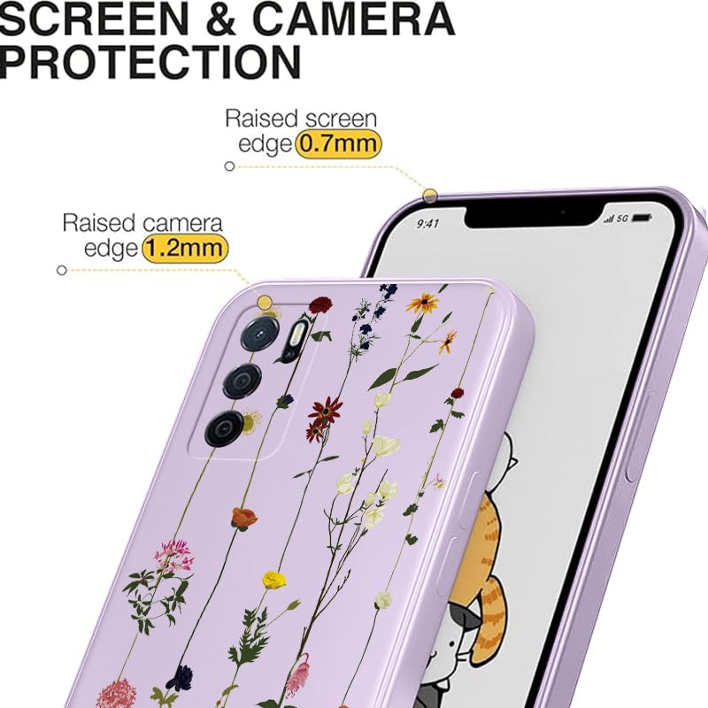 WOKEZ Telefonfodral för Xiaomi Poco X6 Pro 5G - Blomma och Silikon