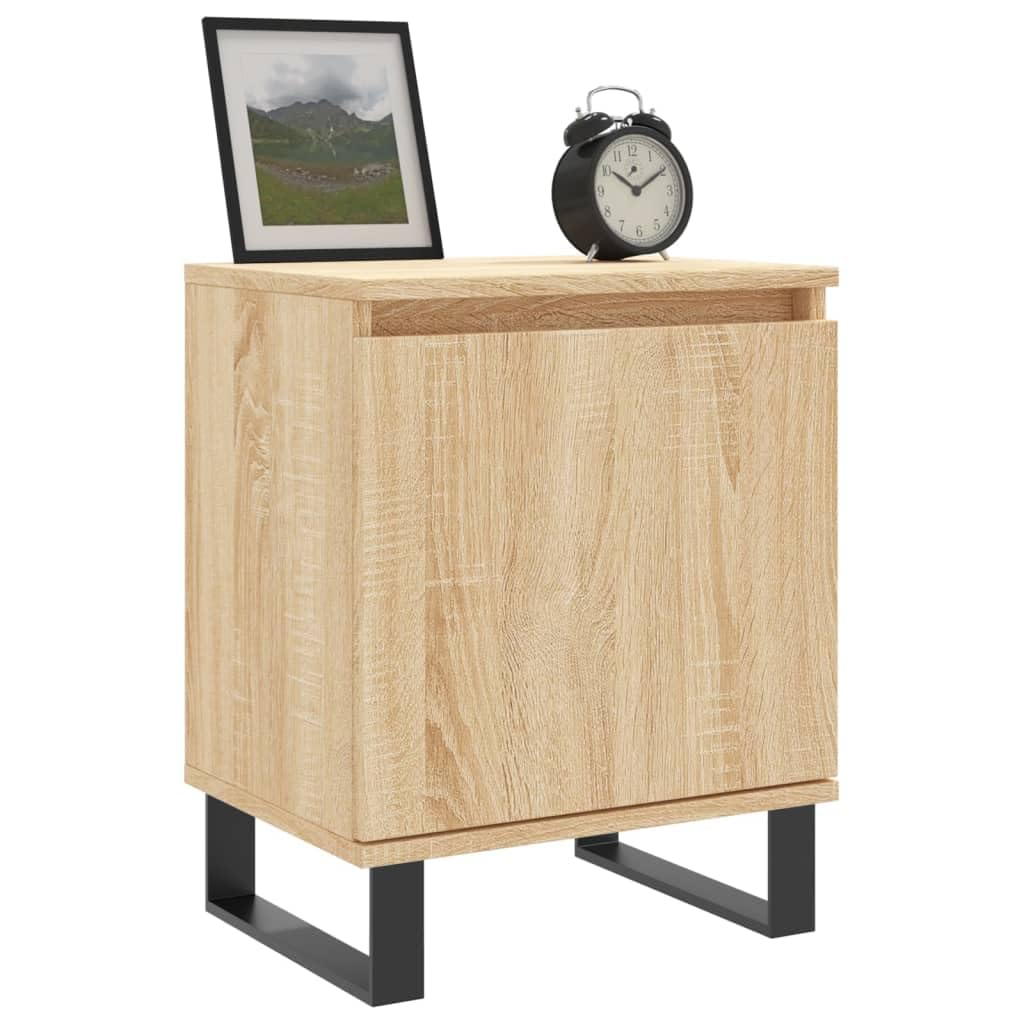 Eleganter Nachttisch aus Holzwerkstoff mit Staufach und robuster Tischplatte für Wohnzimmer und Schlafzimmer, feuchtigkeitsbeständig und stabil