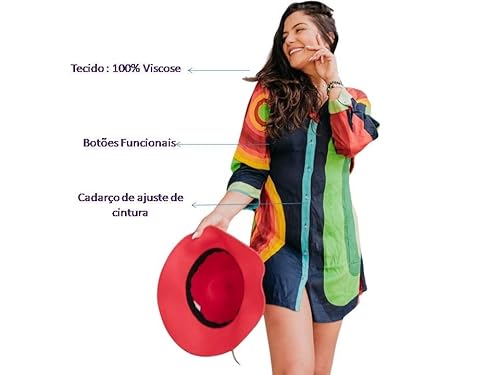 Bata Indiana Feminina Viscose Saida Praia Casual Boho Chic (as2, alpha, l, regular, regular, Preto)