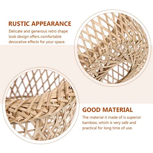 Exceart Wicker Lamp Shade Ceiling Light Covers Rattan Basket Chandelier Lamp Shade Lampshade Wicker Pendant Light Shade For Livingroom Table Lamp And Floor Light #TOP3