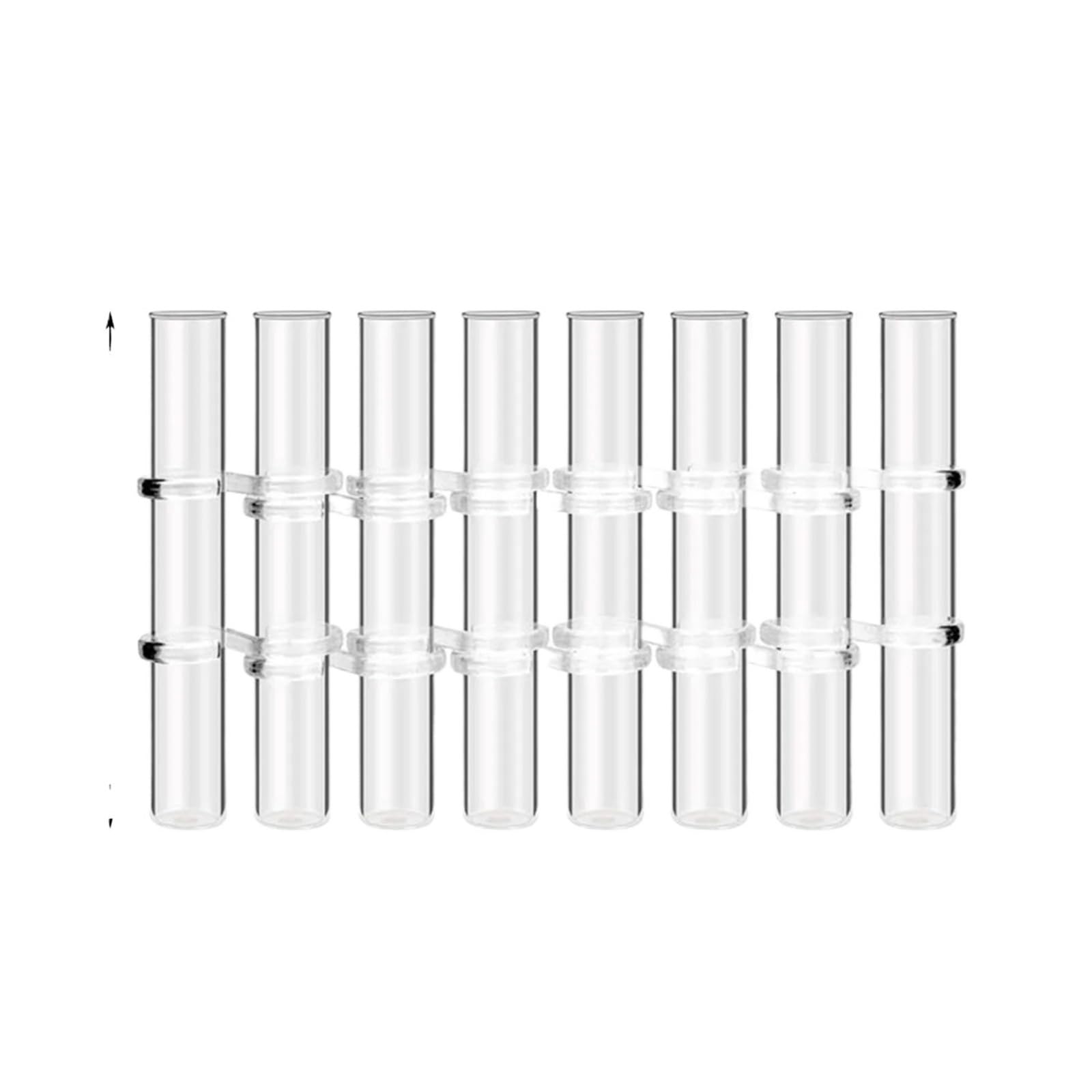 8 Stücke Blumenvase Klarglas Reagenzglas Hängen Blumenhalter for Container Zimmer Büro Esstisch Wohnkultur Für Haushalt Wohnen
