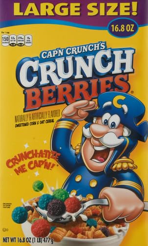 Image of Cap'n Crunch Cereal, Crunch Berries, 16.8oz Box