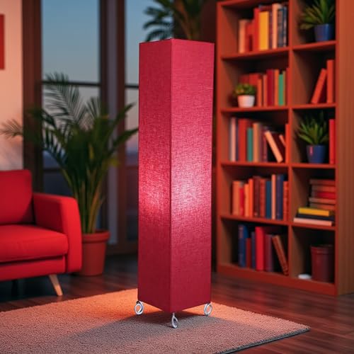 Image of Cotton Fabric Floor Lamp for Bedroom's Desk Lamp for LivingRoom, Bed Room, Office | Night Stand Dimmable Room Floor Lamp for Reading Corner Lamp | Bulb Included