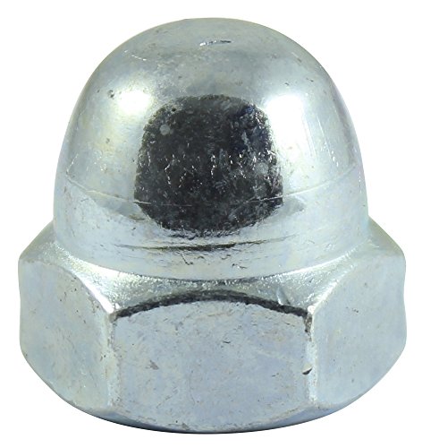 TIMco ND8Z DIN 1587 BZP Hex Dome Nut M8 - Zinc (Box of 100)