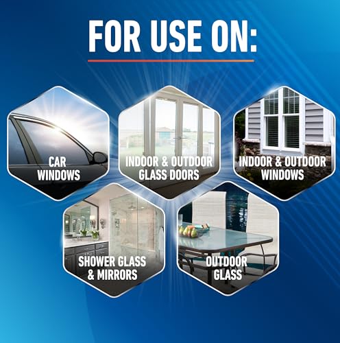 Image of UNGER Professional Streak-Free EasyGlide Glass Cleaner Concentrate, Ammonia-Free, Makes 8 Gallons of Solution, Safe for Tinted Windows, LOW-E, Windshields, and Mirrors, 12 Fl Oz (Pack of 6)