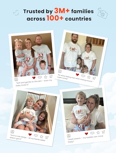 Image of PATPAT Family Matching Short Sleeve Pajama Sets - Perfect for Family Photos & Holiday Celebrations