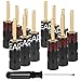GEARit Banana Plugs for Speaker Wire (6 Pairs, 12 Pieces), Pin Plug Closed Screw Type, 24K Gold Plated Connectors, Banana Pins (Support 12 AWG to 20 AWG Wires)