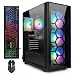 STGAubron Gaming PC Computer Desktop, Intel Core i7 up to 3.9G, GeForce GTX 1660 Super 6G, 32G RAM, 1T SSD, WiFi, BT 5.0, RGB Fan x4, Windows 11 Home