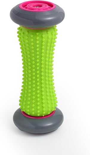 EliaValth Plantar Fasciitis Relief, Foot Roller for Plantar Fasciitis and Neuropathy, Reflexology Massager Tool(Gray)