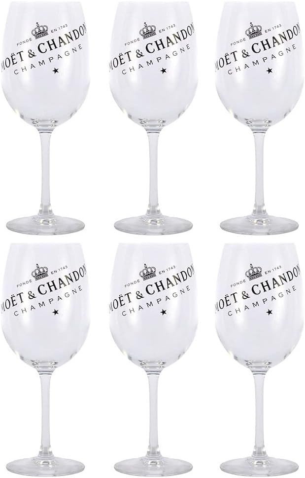 Moët & Chandon 6 x Ice Cup Imperial champán copas vasos champán Calice Cups Goblets/Glasses nueva edición 2015