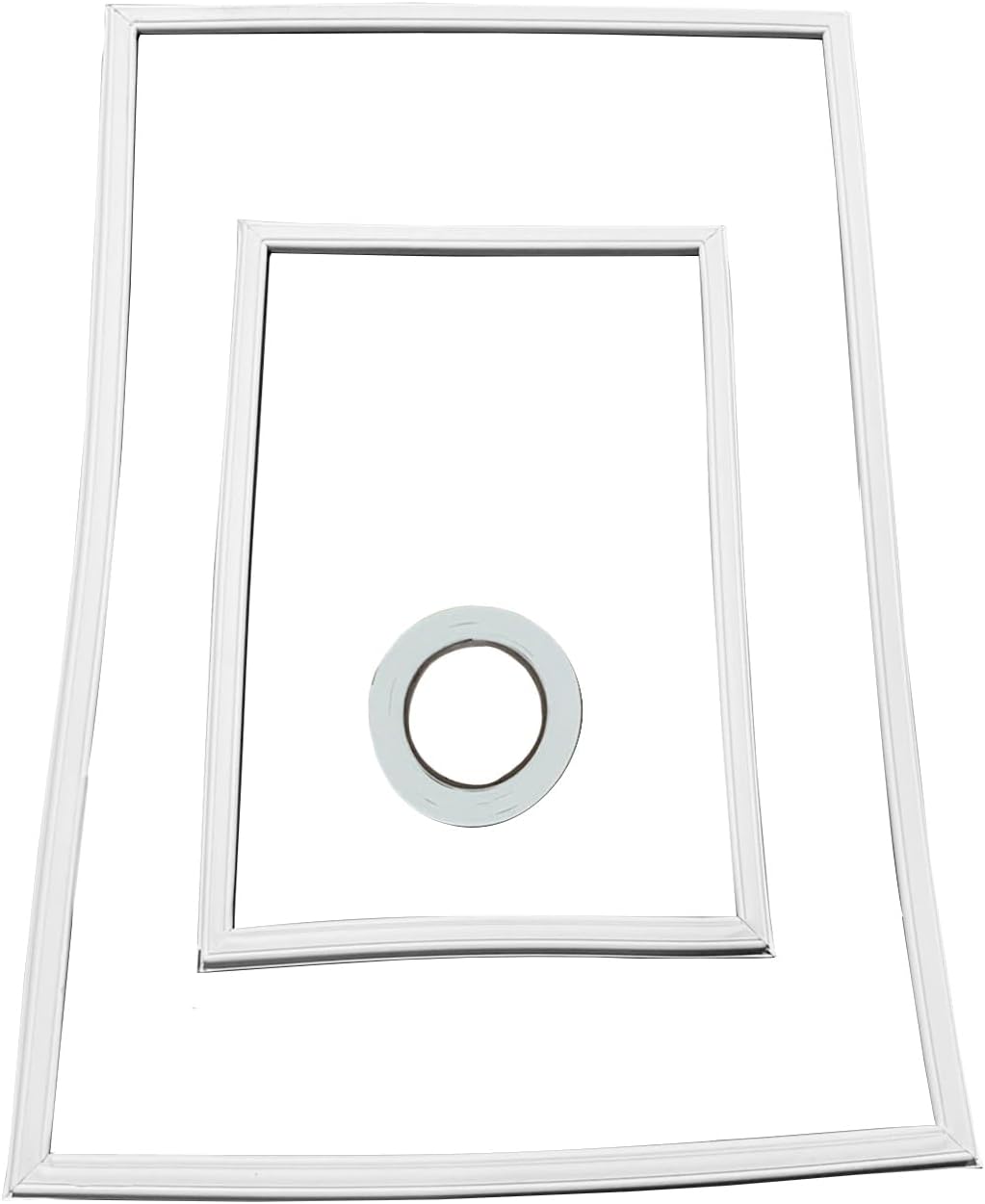 Upgraded Whole Parts RV Refrigerator Door Seal Gasket Kit (White) Part# 3103688.002 - Replacement & Compatible with Some Dometic RV Refrigerators