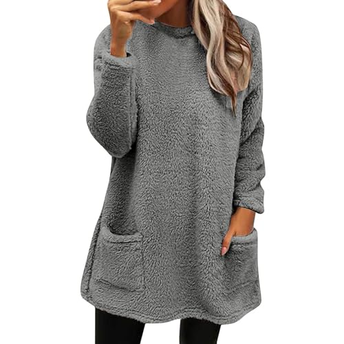 Tallas Grandes Mujer Abrigos, Batin Mujeres Invierno, Suéter Cálido de Invierno para Mujer, Abrigo de Invierno, Forro Polar Grueso, Abrigo de Talla Grande, Abrigo Suelto Informal de Talla Grande