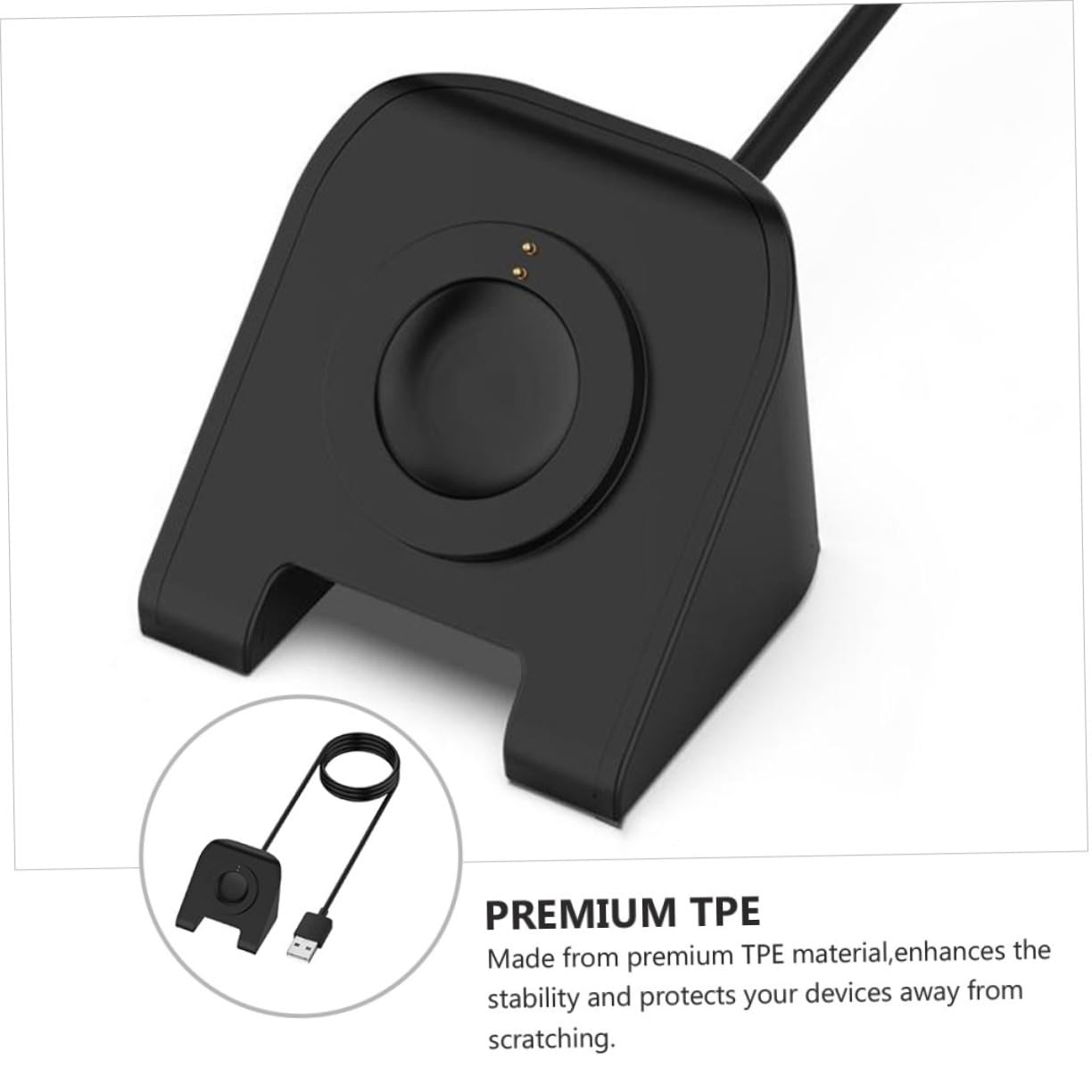 Hemobllo 3pièces Adaptateur De Charge Compatible pour Montre Connectée Gen Gen Chargeur TPE Pratique Et Stabile pour Bureau Et Voyage
