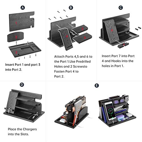 Regalo Uomo Compleanno Docking Station in legno