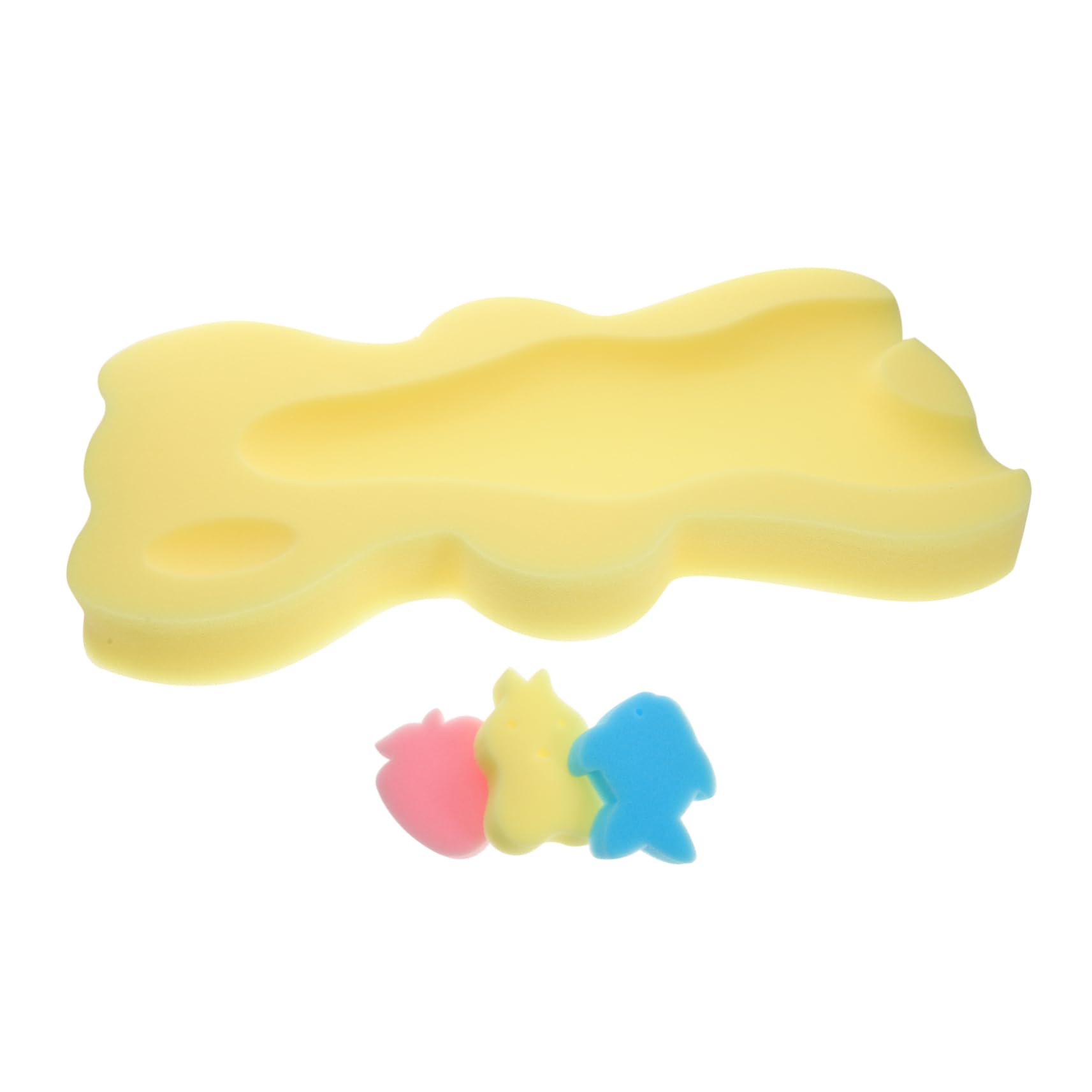 Hemoton Bath Sponges Cushion Newborn Bath Support Mat for Soft Sponge Bath Cushion for Comfort Random Style for Safe and Relaxing Bathing Experience