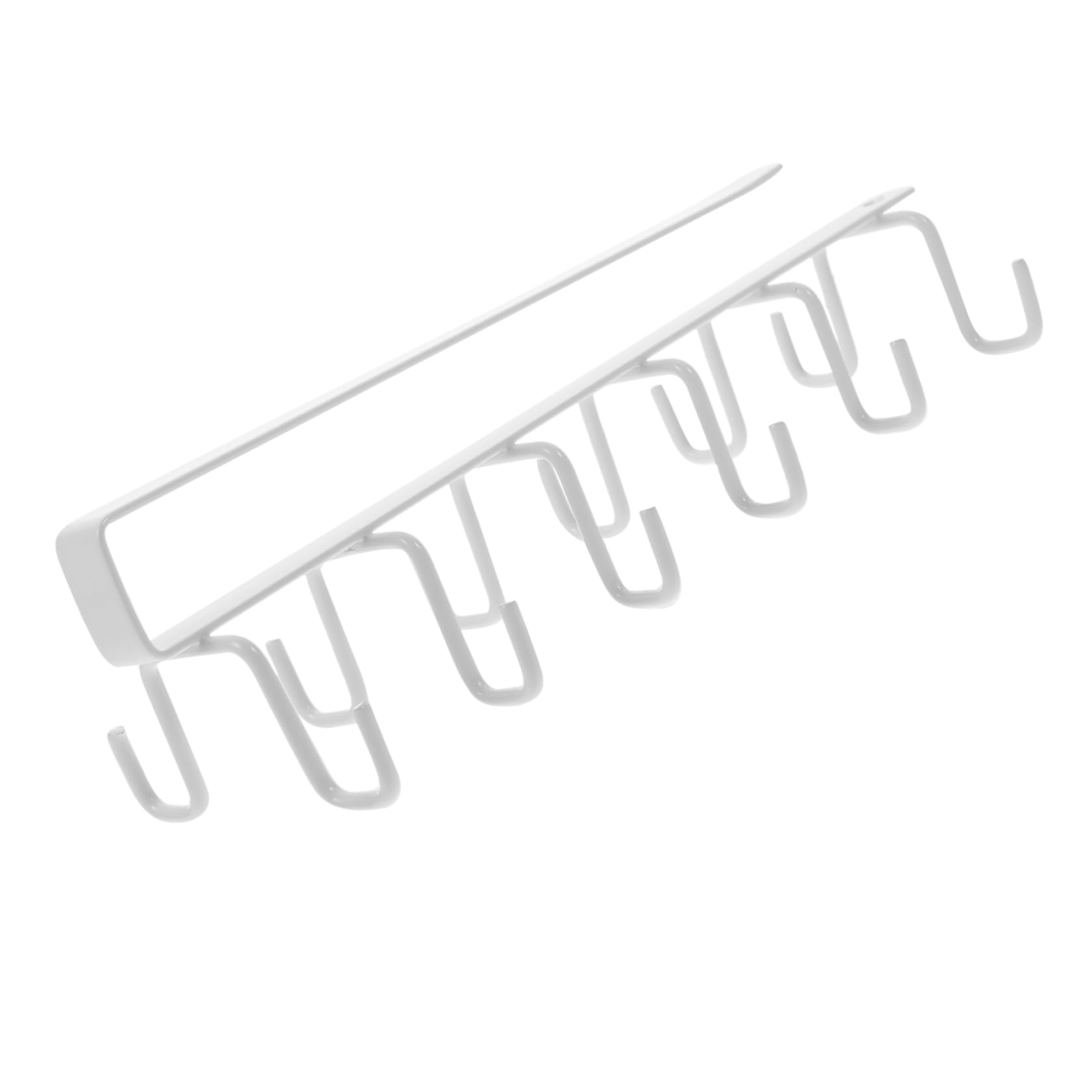 MAGICLULU 3 pezzi Portautensili Sottopensile Bianco Ganci Antiruggine per Tazze e Oggetti Mensola Appendibile da Parete Facile da Installare per Organizzazione Cucina