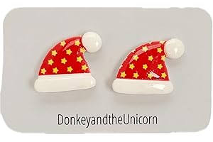 Trim Holiday Spirit with Alluring SANTA HAT POST EARRINGS