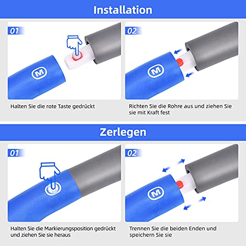 EOSVAP Hula Hoop per adulti rimovibile in robusto