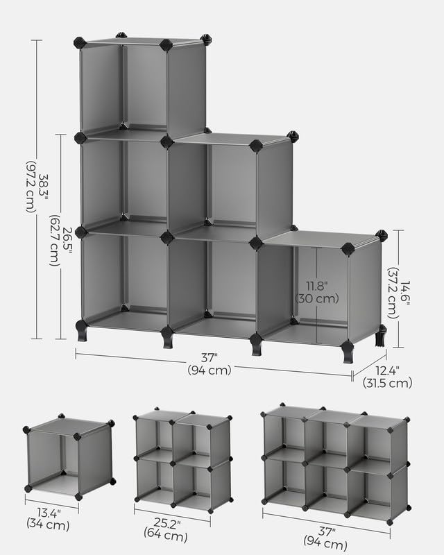 SONGMICS 6-Cube Modular Storage Organizer - Versatile And Sturdy