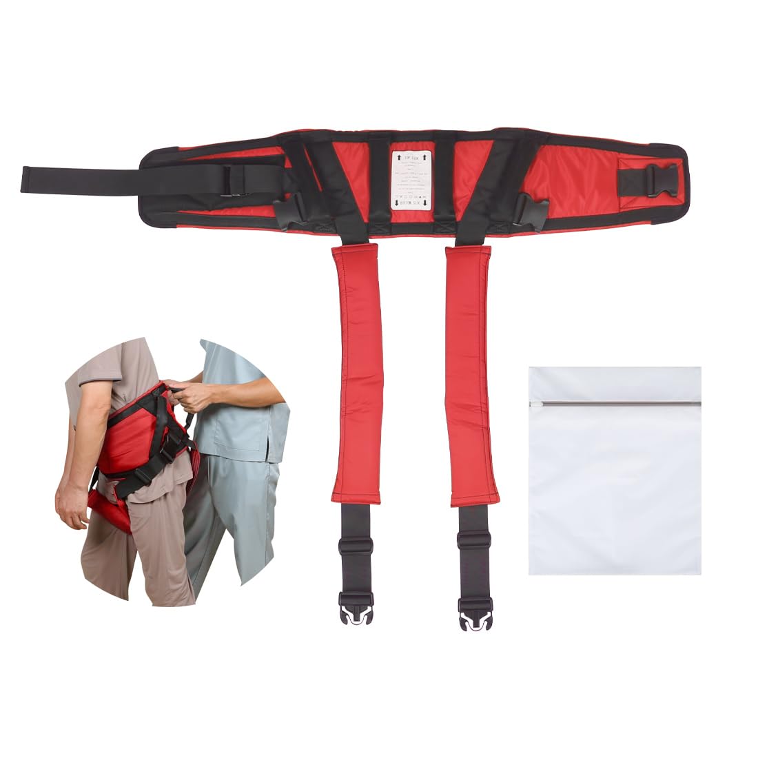 EZ Assistive Gait Belt for Seniors with Padded Handles and Leg Straps,Transfer Belts Medical Safety Belt for Elderly Lifting or Walking-330Lbs