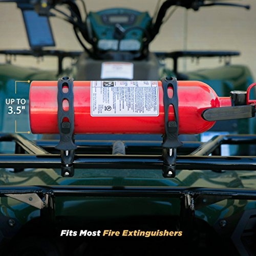 Scosche PSM11004 TerraClamp Heavy Duty Fire Extinguisher and BoomBottle Universal Vehicle Mount, Large (Pack of 2)